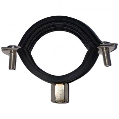 standard pipe clamp stainless steel 304 rubber clamp